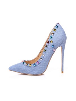 GLORY blue denim with...